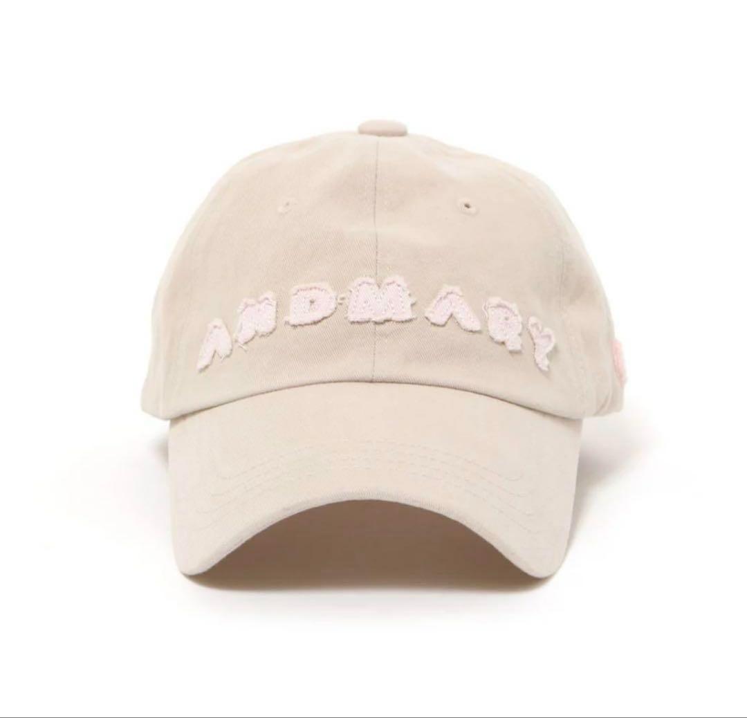 値下げ！Mary logo cap beige