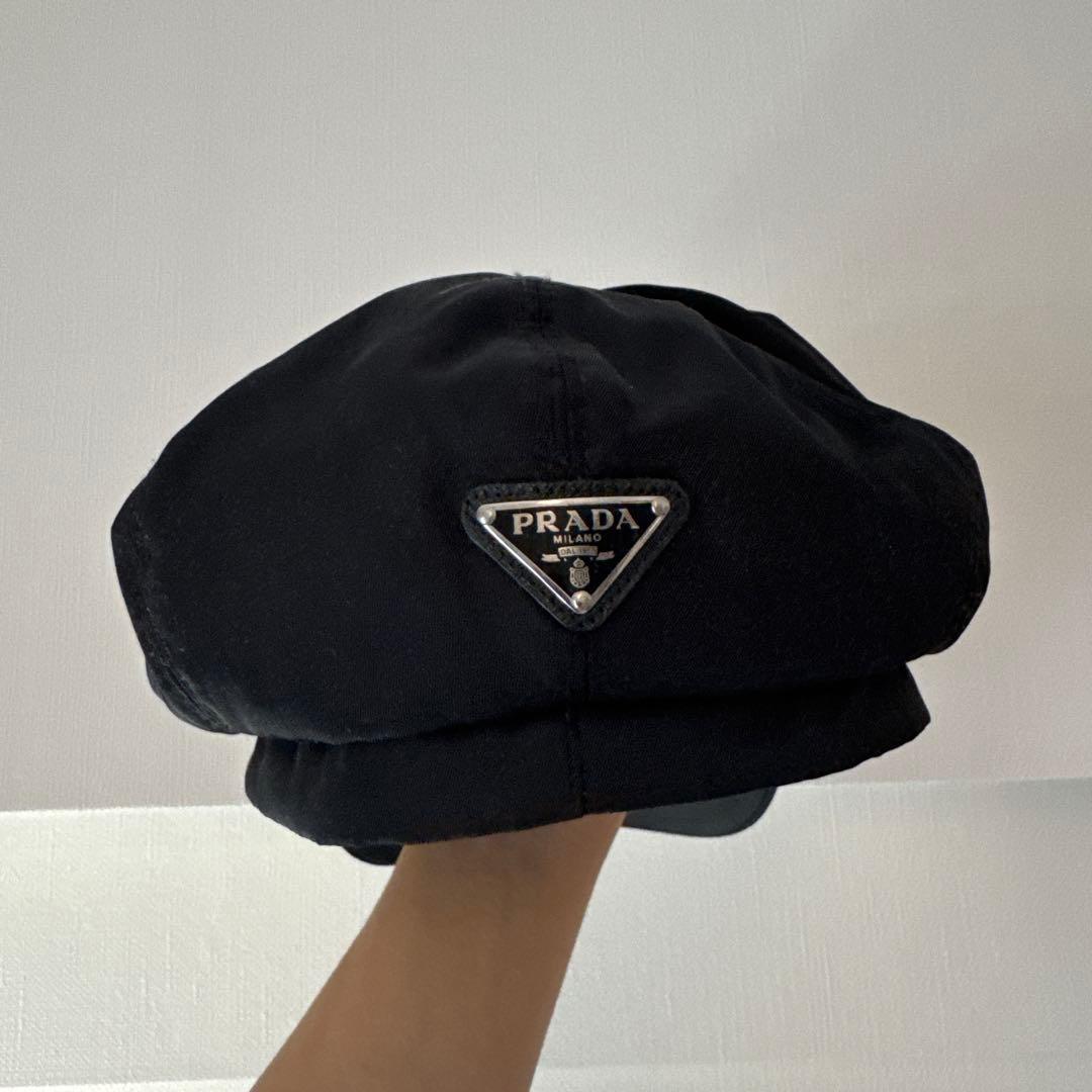 PRADA ブラック ワークキャップ