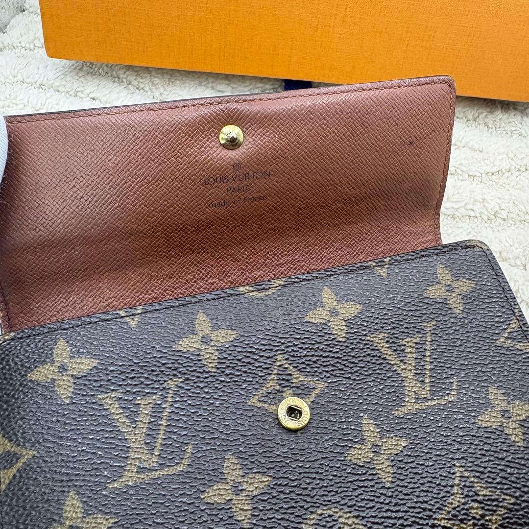 ルイヴィトン ポルトトレゾール エテュイ パピエ モノグラム 折り財布