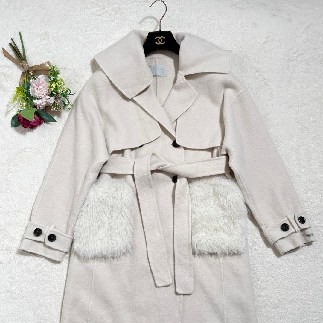 セルフォード　CELFORD 3way リバートレンチコート　白