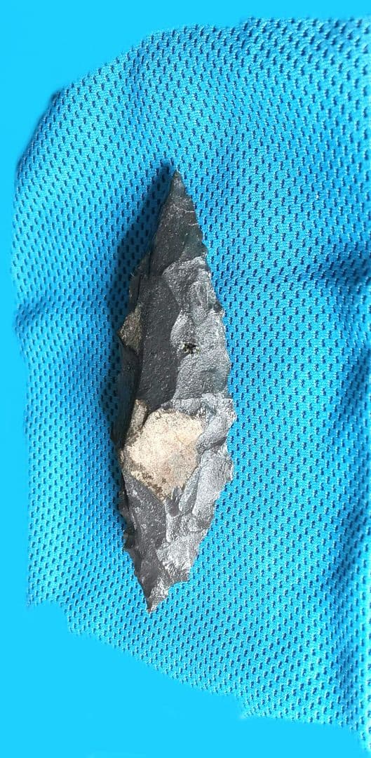 尖頭器 サヌカイト 石器 395 原始時代模写