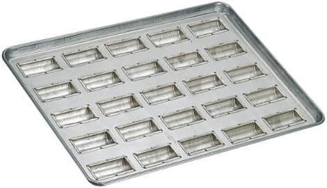 千代田金属工業 シリコン加工 半円筒型 天板 25ヶ取 業務用 製菓用 型