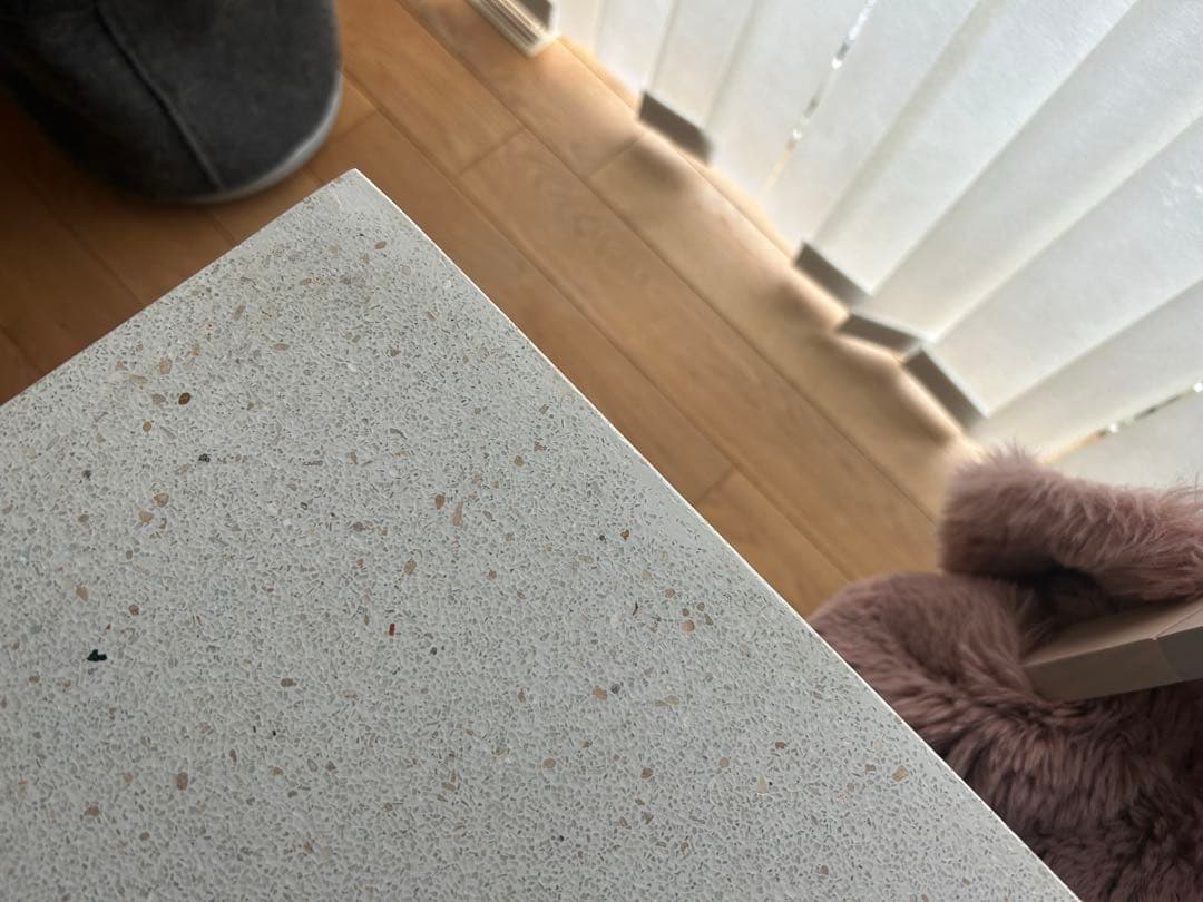 【週末限定値下】テラゾー　アイアン　ダイニングテーブル　机　石