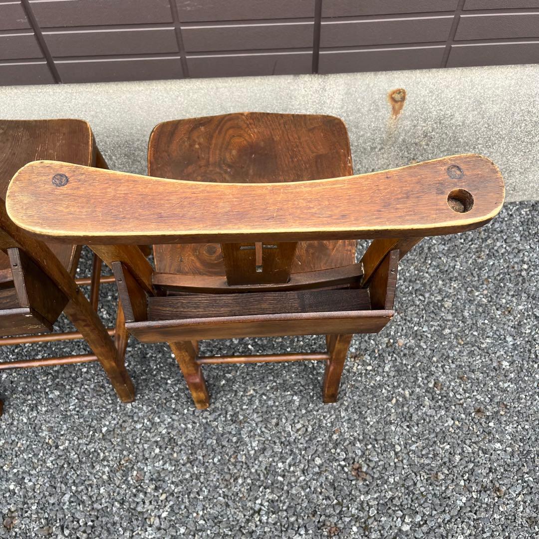 アンティーク　チャーチチェア　ダイニング　教会　椅子　イギリス　ヴィンテージ　①