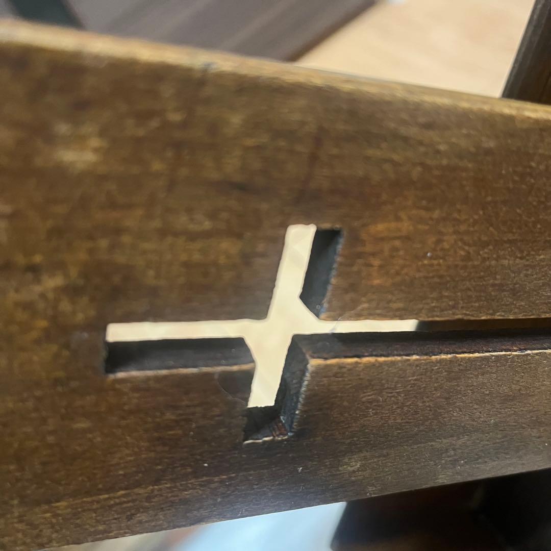 アンティーク　チャーチチェア　ダイニング　教会　椅子　イギリス　ヴィンテージ　①