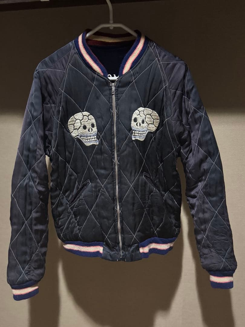 極美品 テーラー東洋 スカジャン 別珍 サテンキルト 特大 TT11846