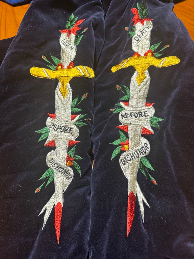 極美品 テーラー東洋 スカジャン 別珍 サテンキルト 特大 TT11846