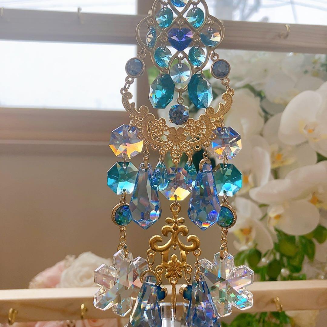 ままだま♪様♡*.スワロフスキー♡サンキャッチャー4点♡チャーム♡キーホルダー♡