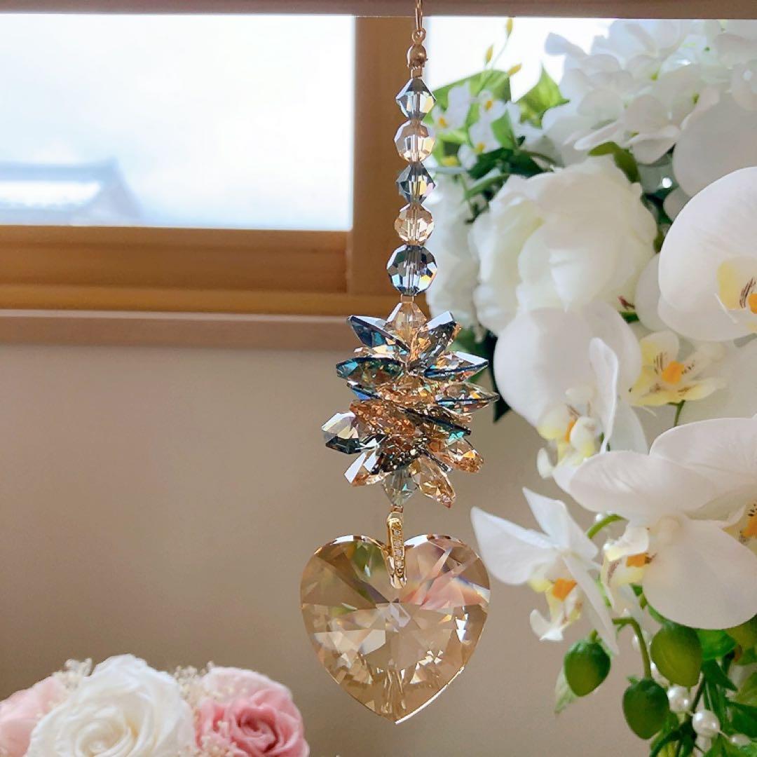 ままだま♪様♡*.スワロフスキー♡サンキャッチャー4点♡チャーム♡キーホルダー♡