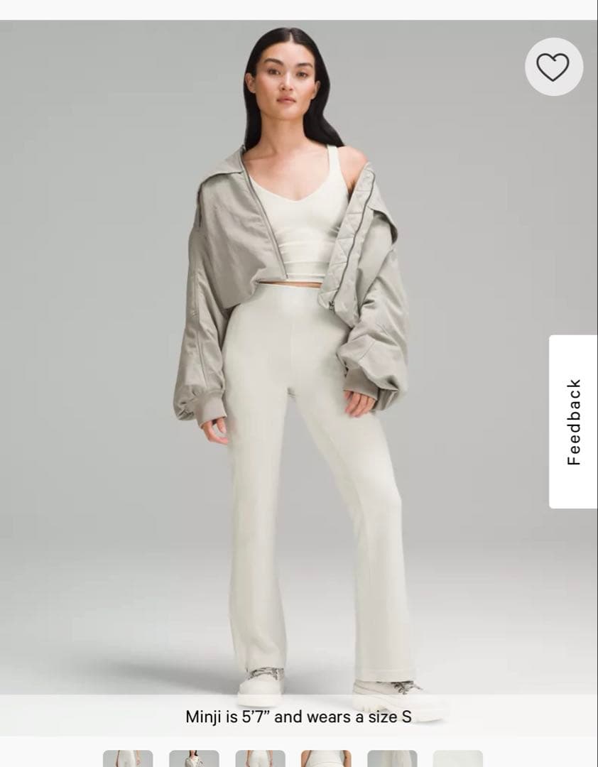 lululemonリブ フレアパンツ S 29