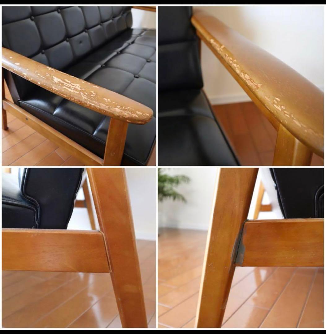 カリモクのKチェア 2シーター スタンダードブラック