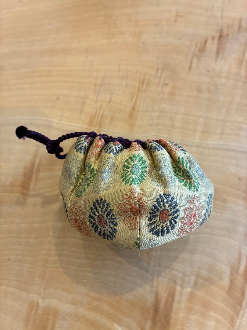 佐久間勝山 萬古焼 松古窯 平茶入 茶道具 金継ぎ 共箱