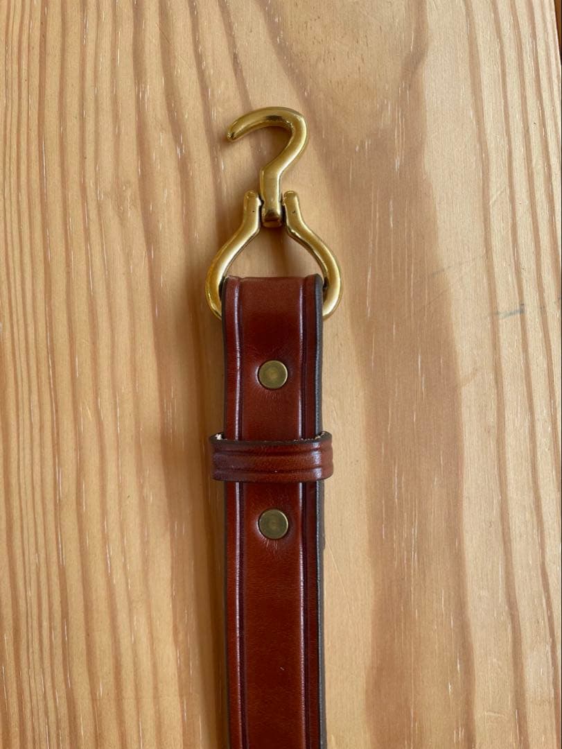 新品 TORY leather 34インチ フック バックル ベルト 幅1インチ