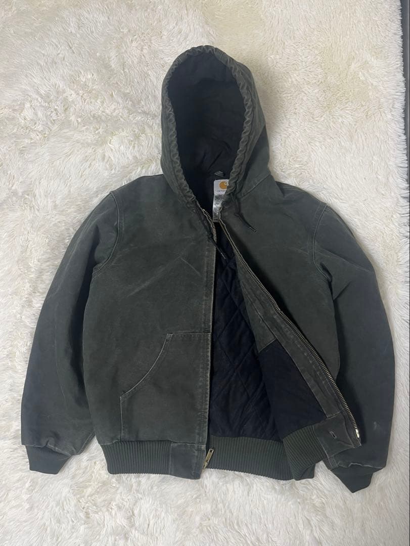 [美品] ゴールデンサイズ！　カーハート　アクティブジャケット　モスグリーン