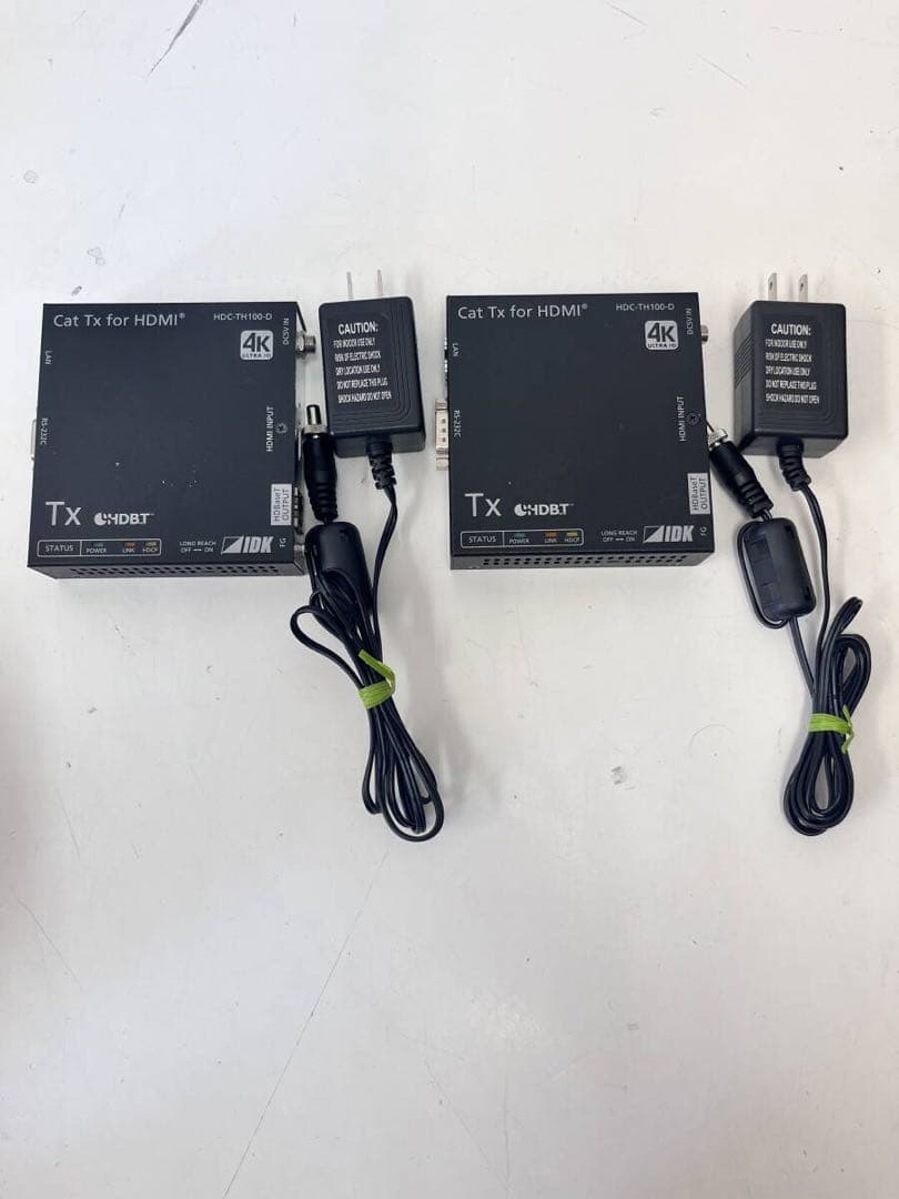 IDK HDC-TH100-D 4K@60対応 HDBaseT送信器　2個セット
