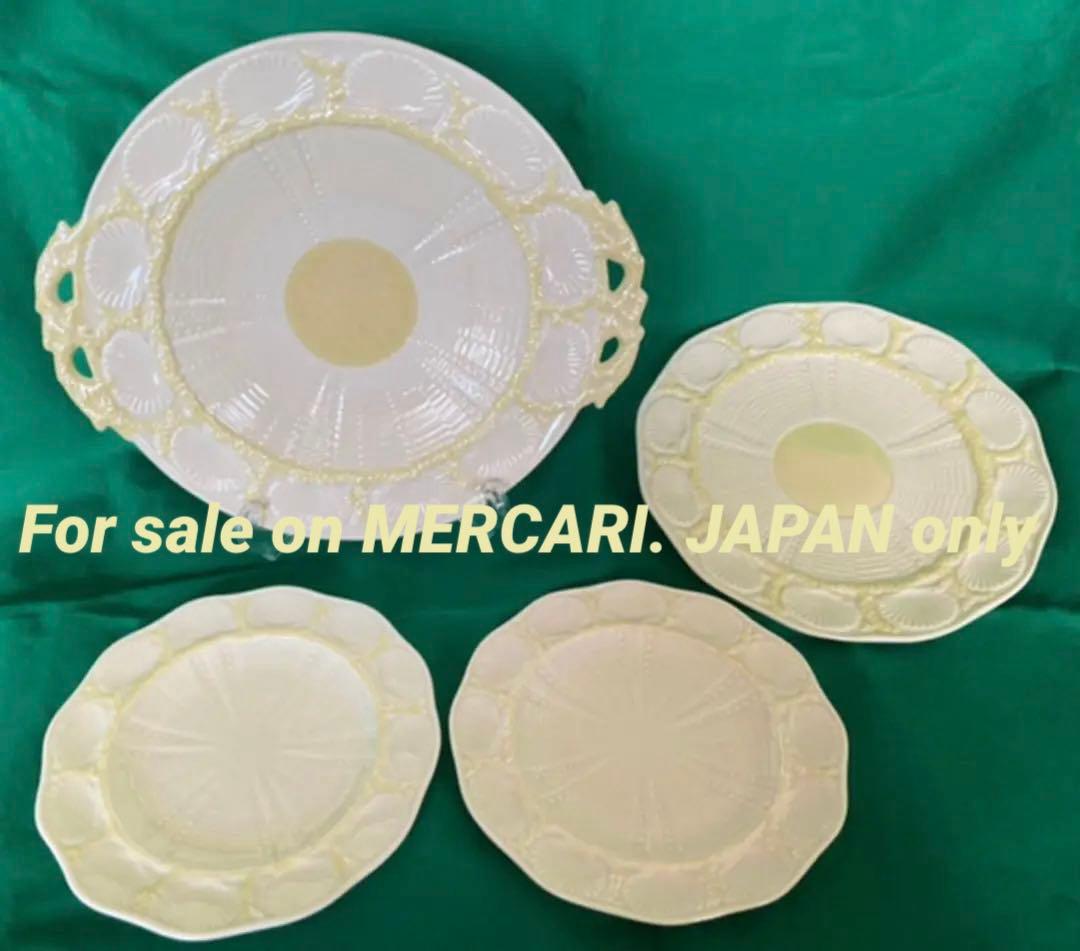 belleek ベリーク ニューシェルパターン プレートセット ケーキ皿①