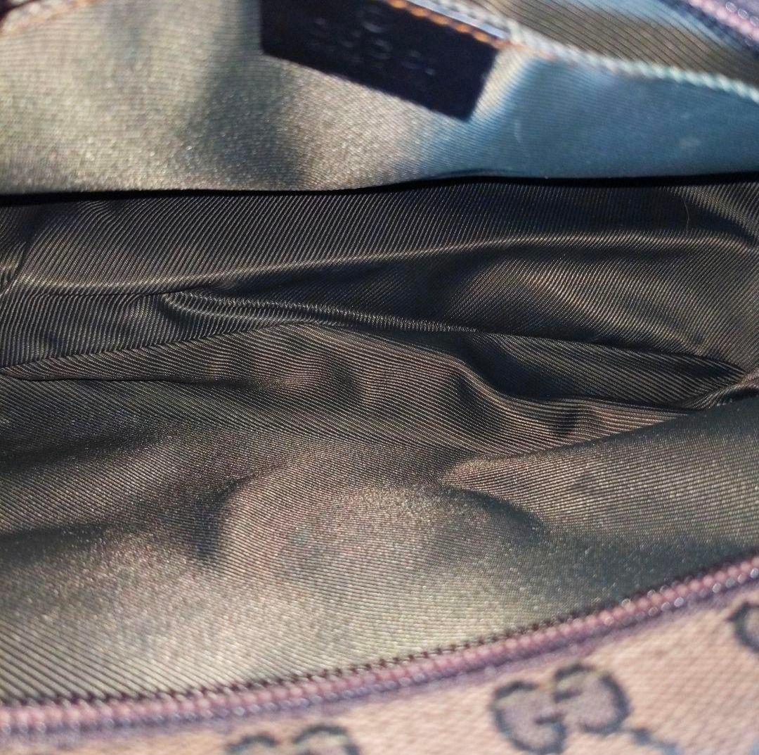 da39 GUCCI ショルダーバッグ GG柄 キャンバス×本革