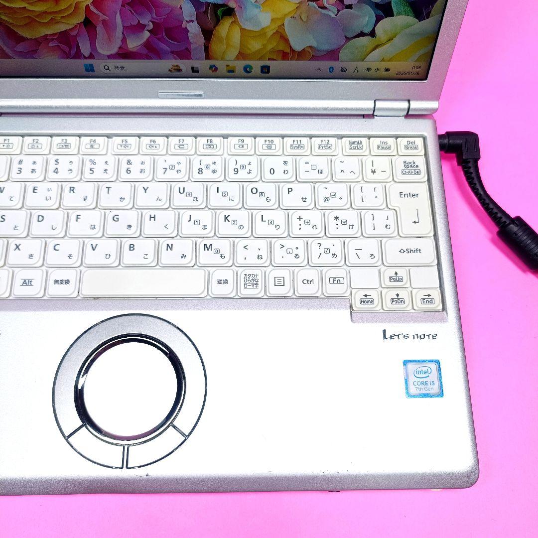 小型軽量✨SSD256✨8GB✨i5✨オフィス✨カメラ付きレッツノートパソコン
