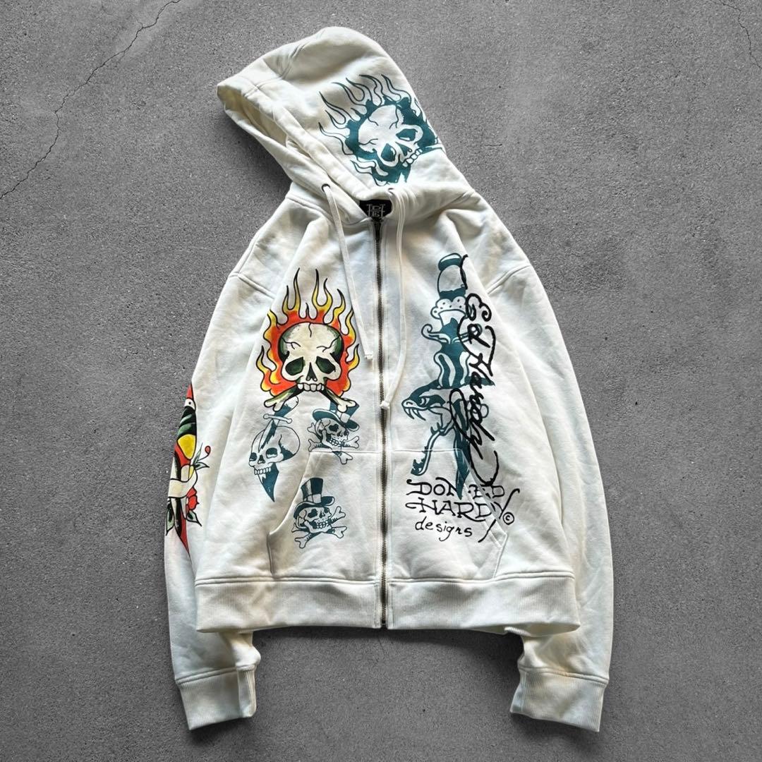00’s Archive Ed Hardy スカル ジップパーカー アーカイブ