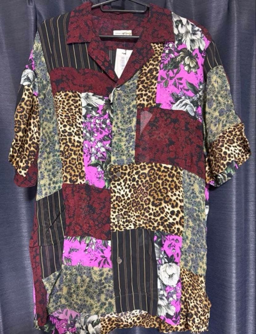 DRIES VAN NOTEN 23SS パッチワーク半袖シャツ　チェック