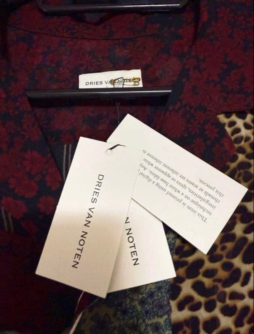 DRIES VAN NOTEN 23SS パッチワーク半袖シャツ　チェック