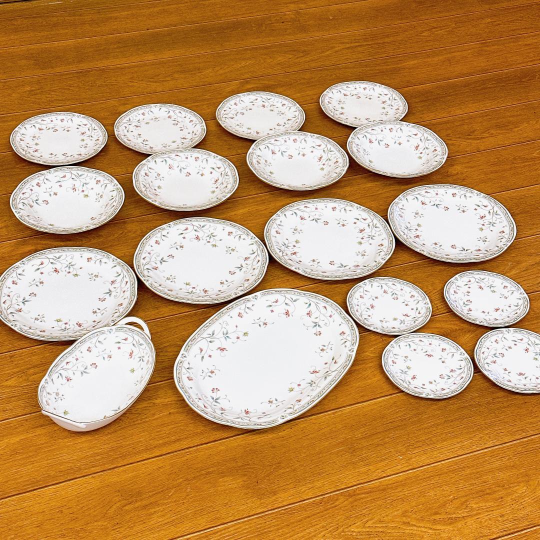 ノリタケ　花更紗　大量まとめセット18枚！オーバルプラター 大皿深皿　プレート等