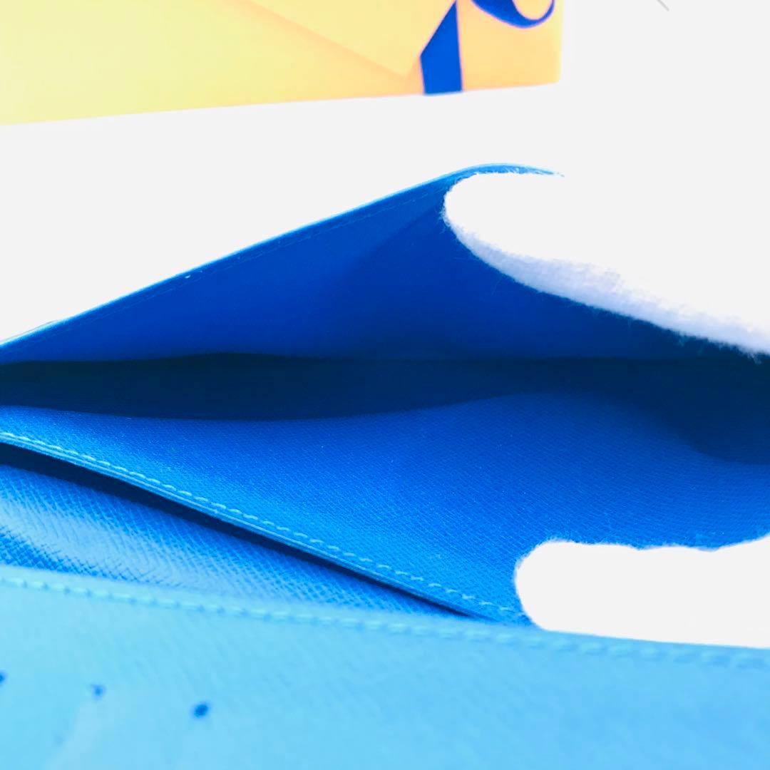 ルイヴィトン✨タイガ ポルトフォイユ プラザ 長財布 ブルーライン 希少 限定