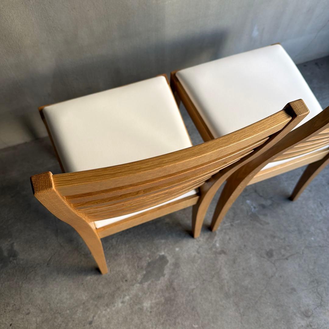 未使用品　秋田木工　ダイニングチェア　2脚セット