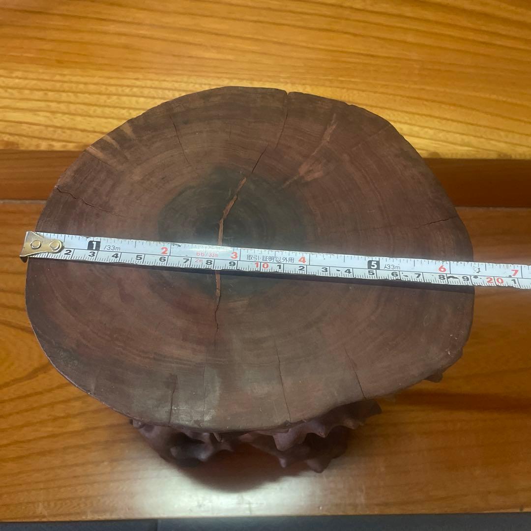 中国古玩 【唐木】根台 根卓天然彫 花台 香炉台 盆栽台【ビンテージ品】昭和