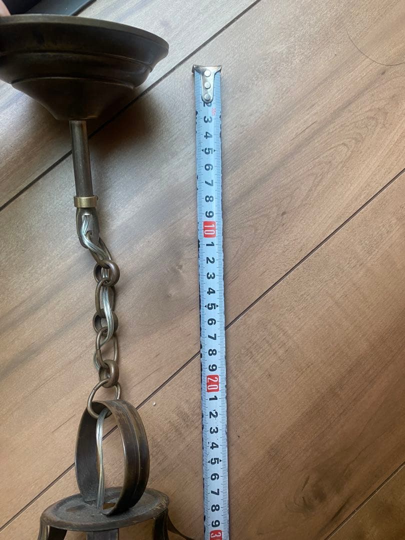 週末お値下げ中‼️希少‼️アンティーク一点ものブロンズランタン型 ペンダントライト