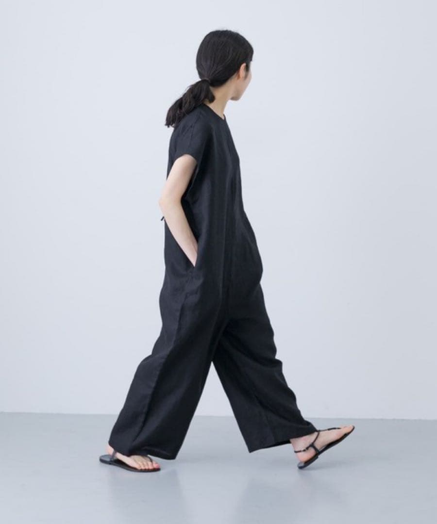 かぐれ 『2サイズ展開』リネンオールインワン