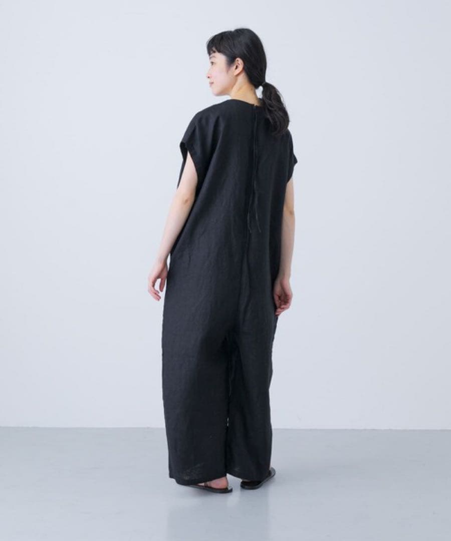 かぐれ 『2サイズ展開』リネンオールインワン