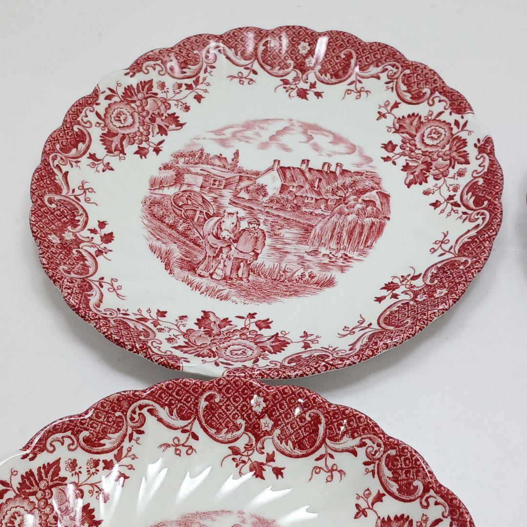 Y3332-16 ジョンソンブラザーズ カントリーライフ 皿 4枚セット　QQQ