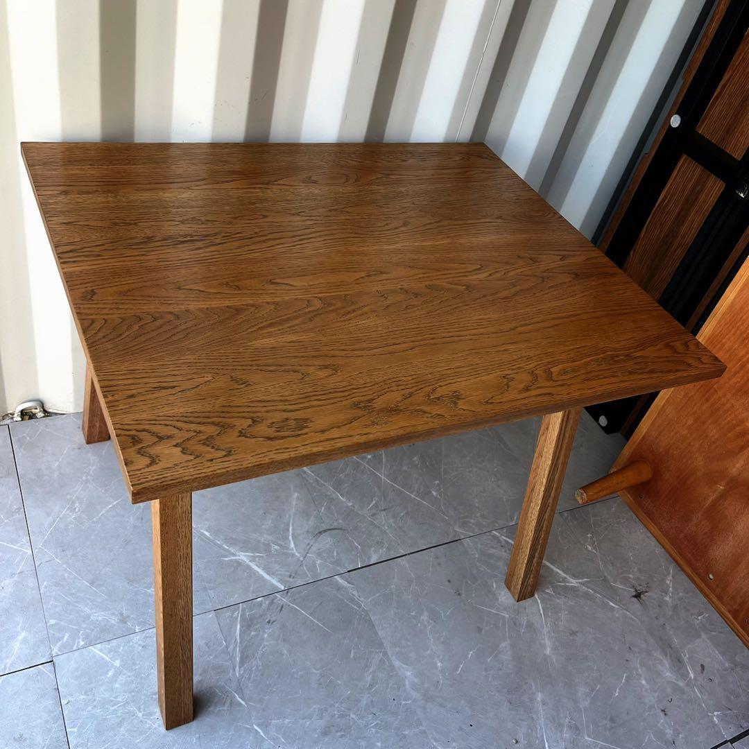 取付無料！ウニコ エレムト 北欧風天然木ブラウンダイニングテーブルw1000✨