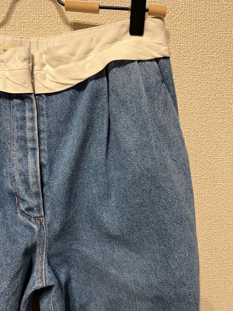 chieko+ ◆ marvelt denim pants サイズ36 sky◆