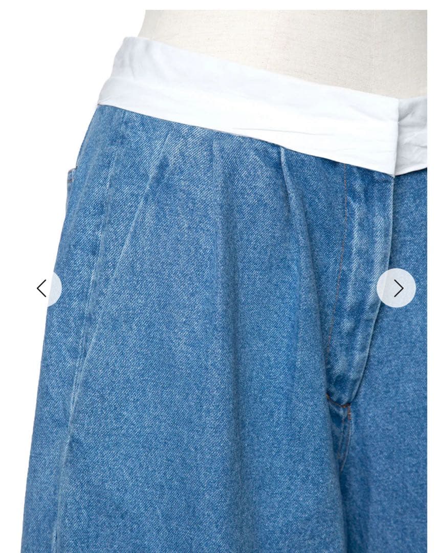 chieko+ ◆ marvelt denim pants サイズ36 sky◆