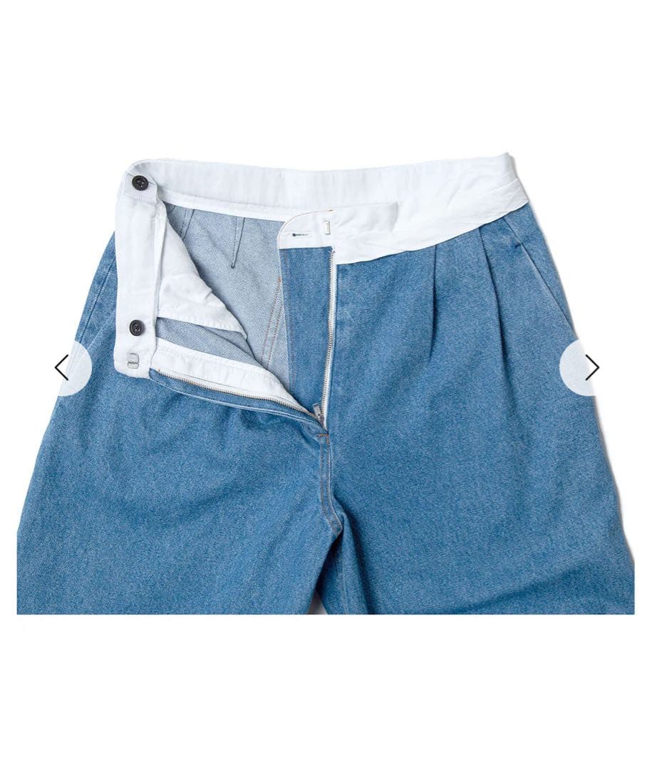 chieko+ ◆ marvelt denim pants サイズ36 sky◆