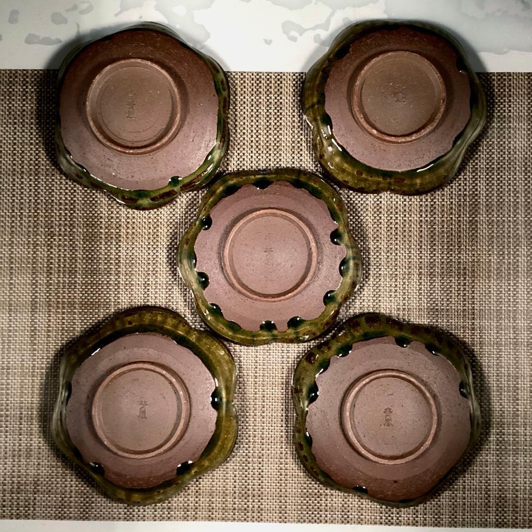 『B級品•未使用』　たち吉　青嵐　『常盤』　銘々皿　5枚