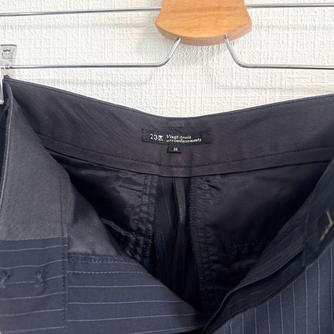 23区 ストライプパンツスーツ セットアップ