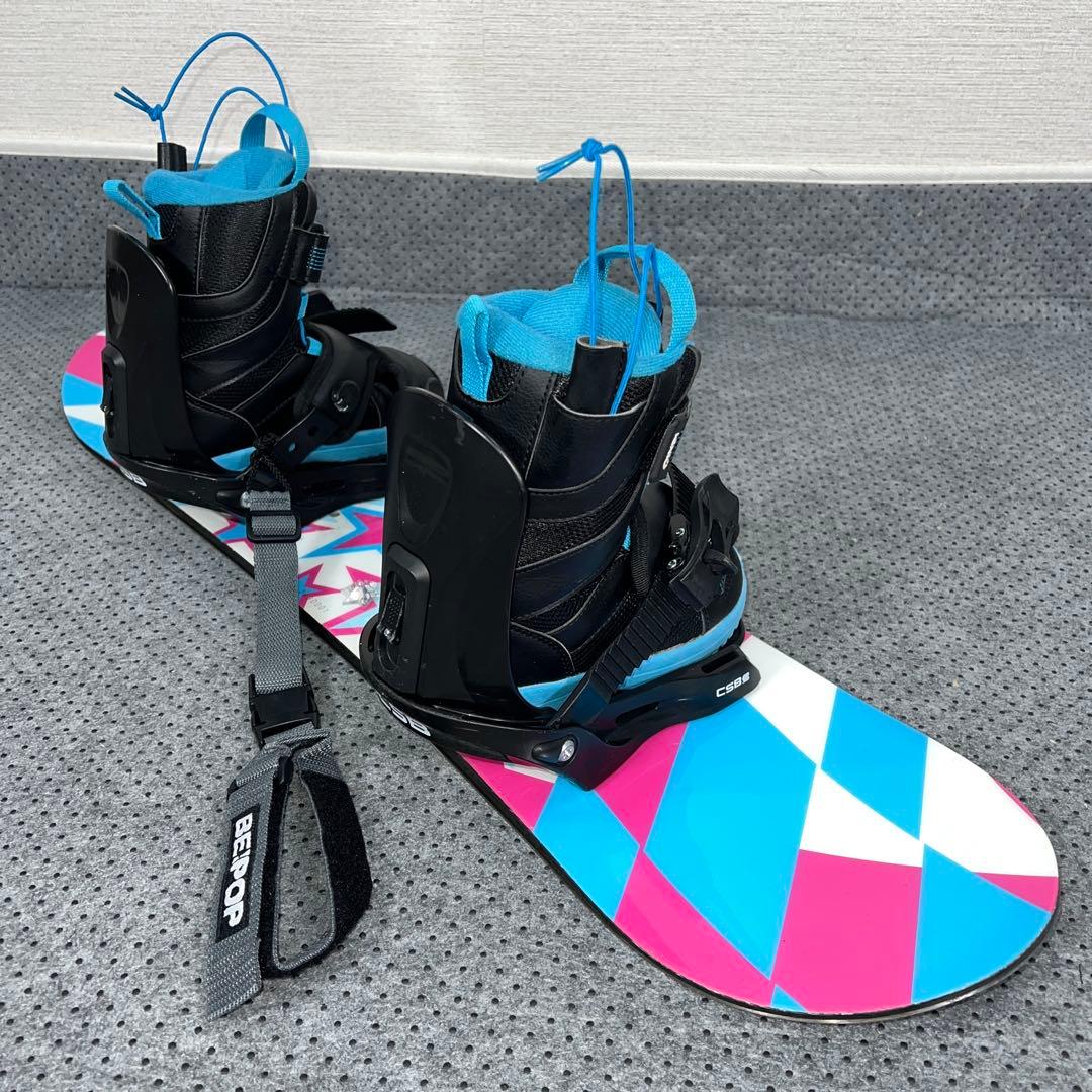 数回使用 キッズスノーボード 88cm XERES×バイン×レースブーツ