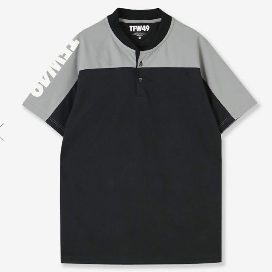TFW49 ポロシャツ 黒/グレー