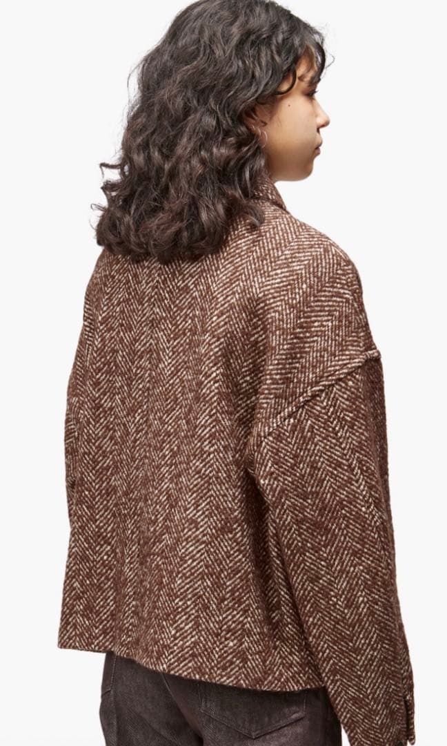 【新品未使用】オーラリー auralee ウール ショートコート ブラウン 0