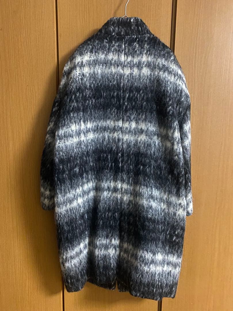 Demi-Luxe BEAMS / シャギー　チェック コクーンコート　アルパカ