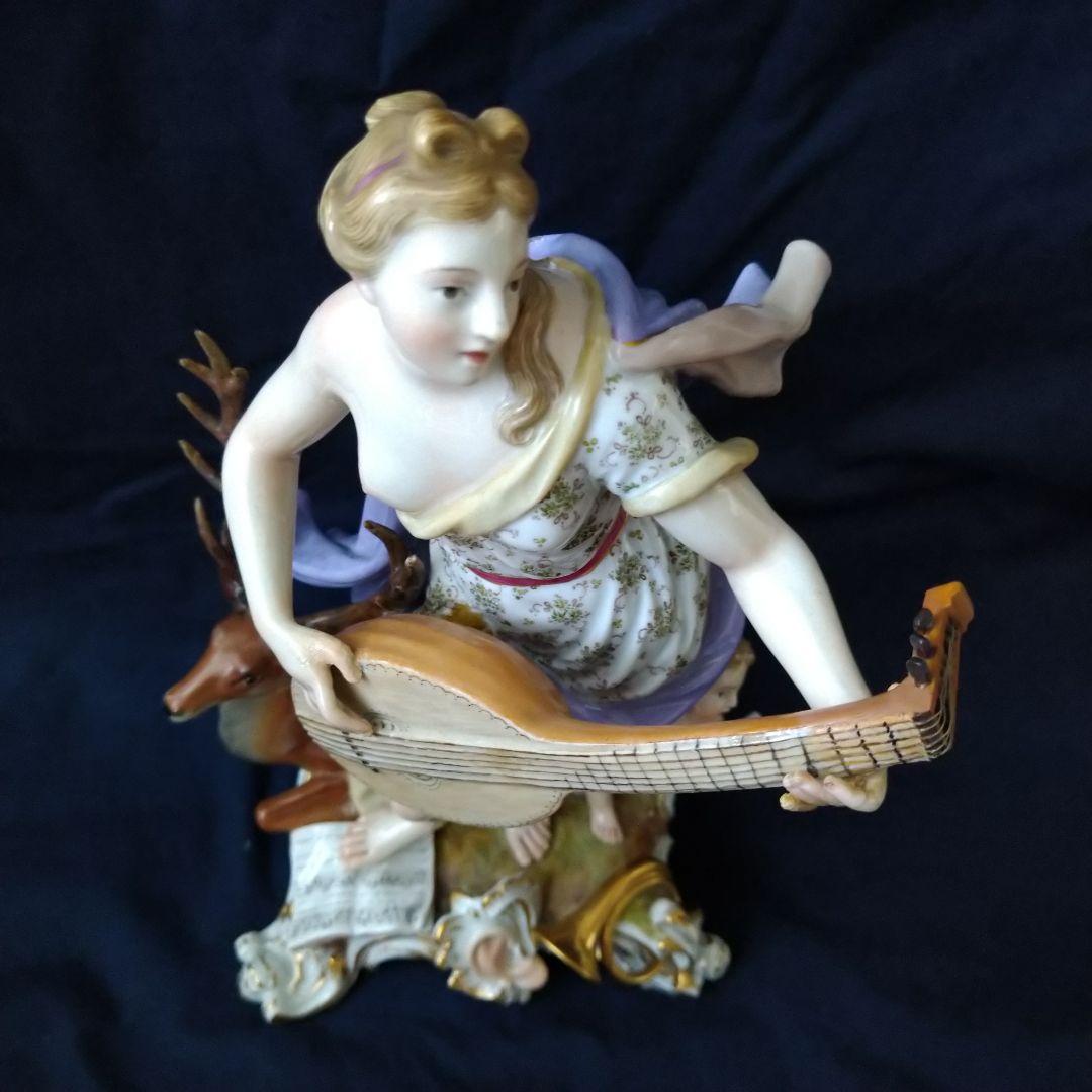 希少✤1924年以前マイセン(Meissen)『聴覚(五感の寓意より）』