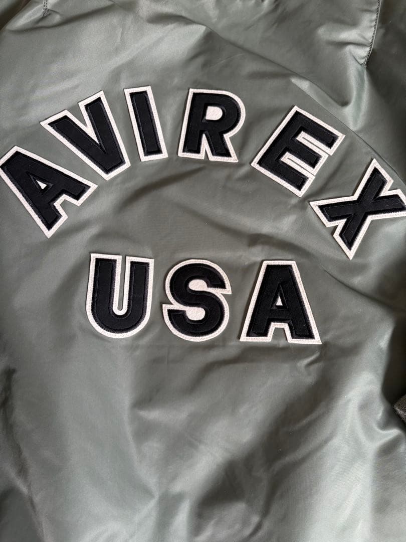 AVIREX MA-1 フライトジャケット カーキ色（4L）