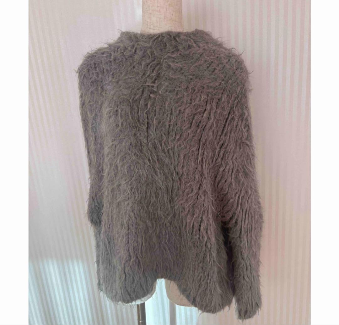 美品★LAULEN MANOOGAN ファーニット　グレー