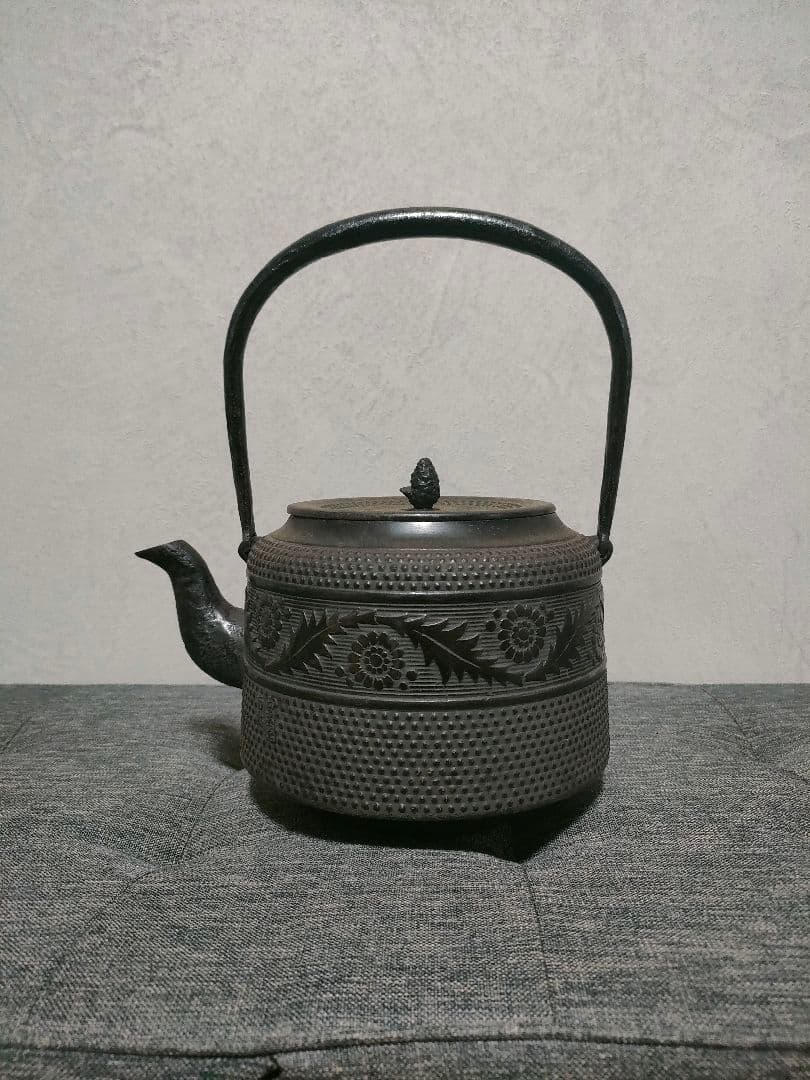 ★南部鉄瓶　未使用　長期保管品　盛栄堂　南部鉄器　やかん