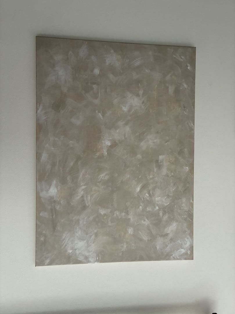 アート　ベージュ　テクスチャーアート　大きいサイズ