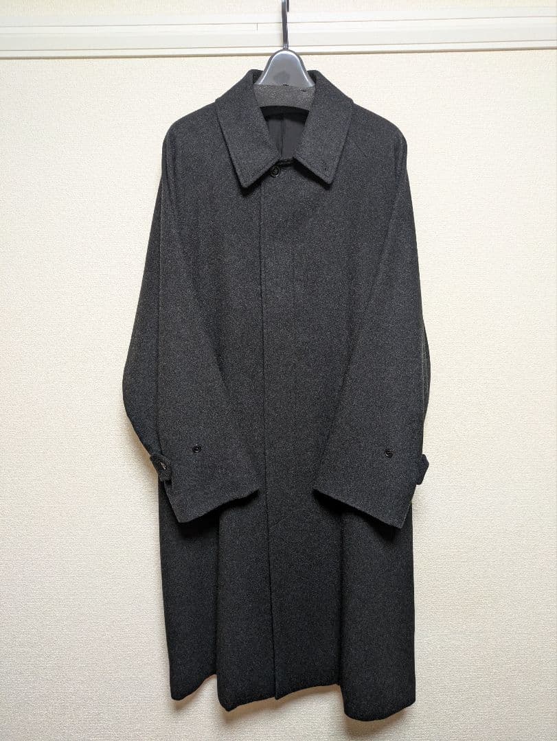 COMOLI 25AW　カシミヤ バルカラーコート　CHARCOAL Size2