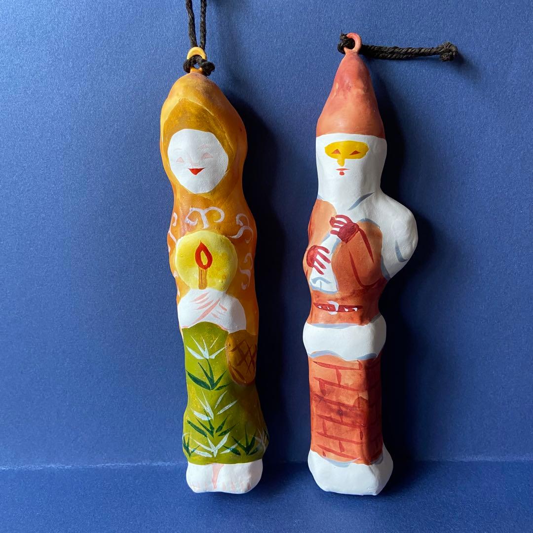 【郷土玩具】琉球張子　オーナメント　サンタ　マリア